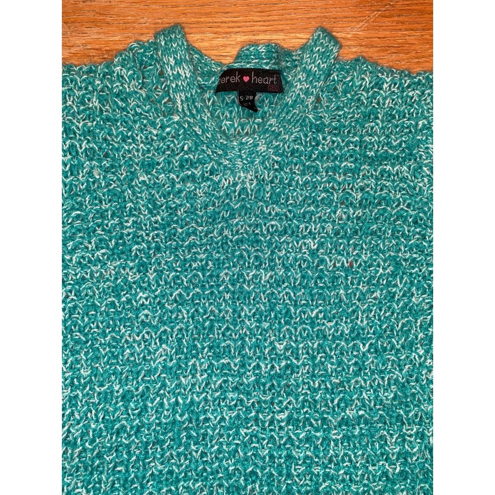 Derek Heart Cold Neck Sweater-S/7/8 - Picture 2 of 3